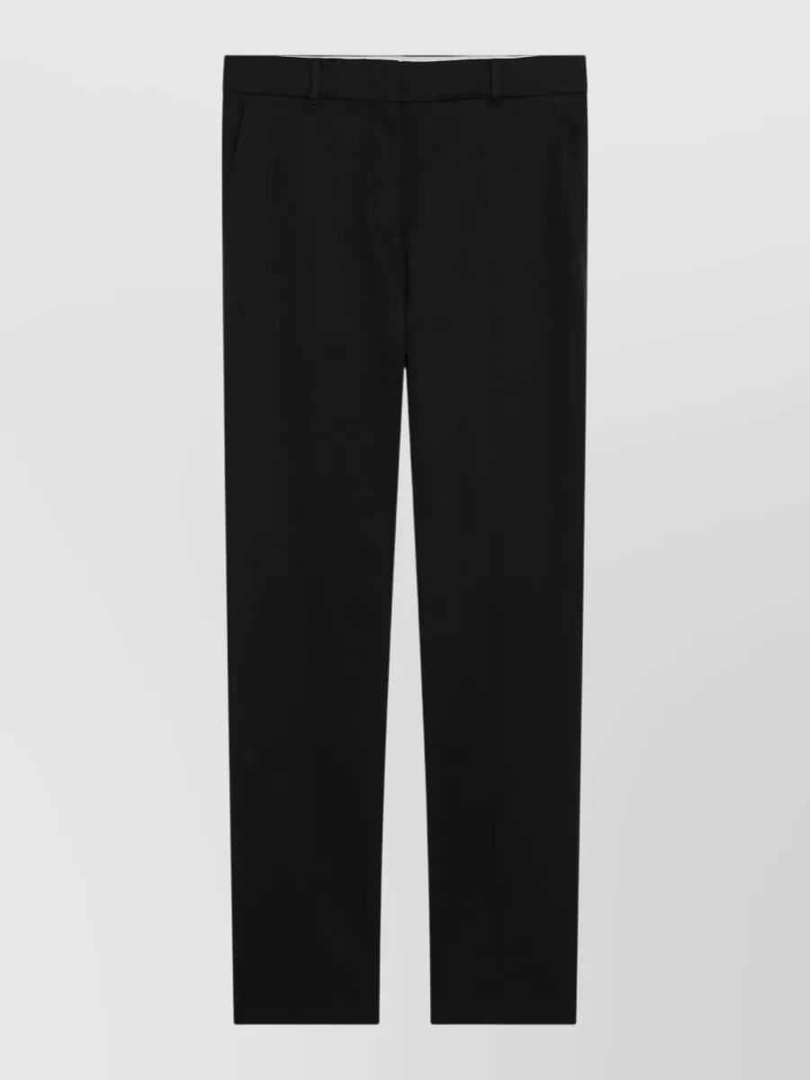 S Max Mara Stretch Cotton Tailored Trousers