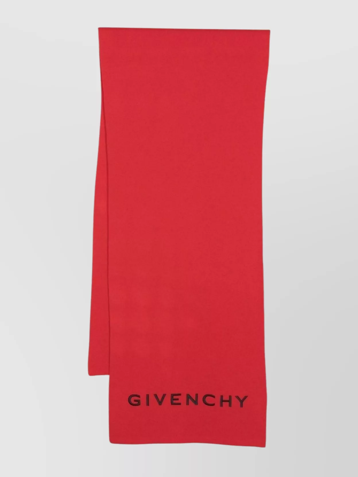 Shop Givenchy Wrap Style Rectangular Scarf In Red