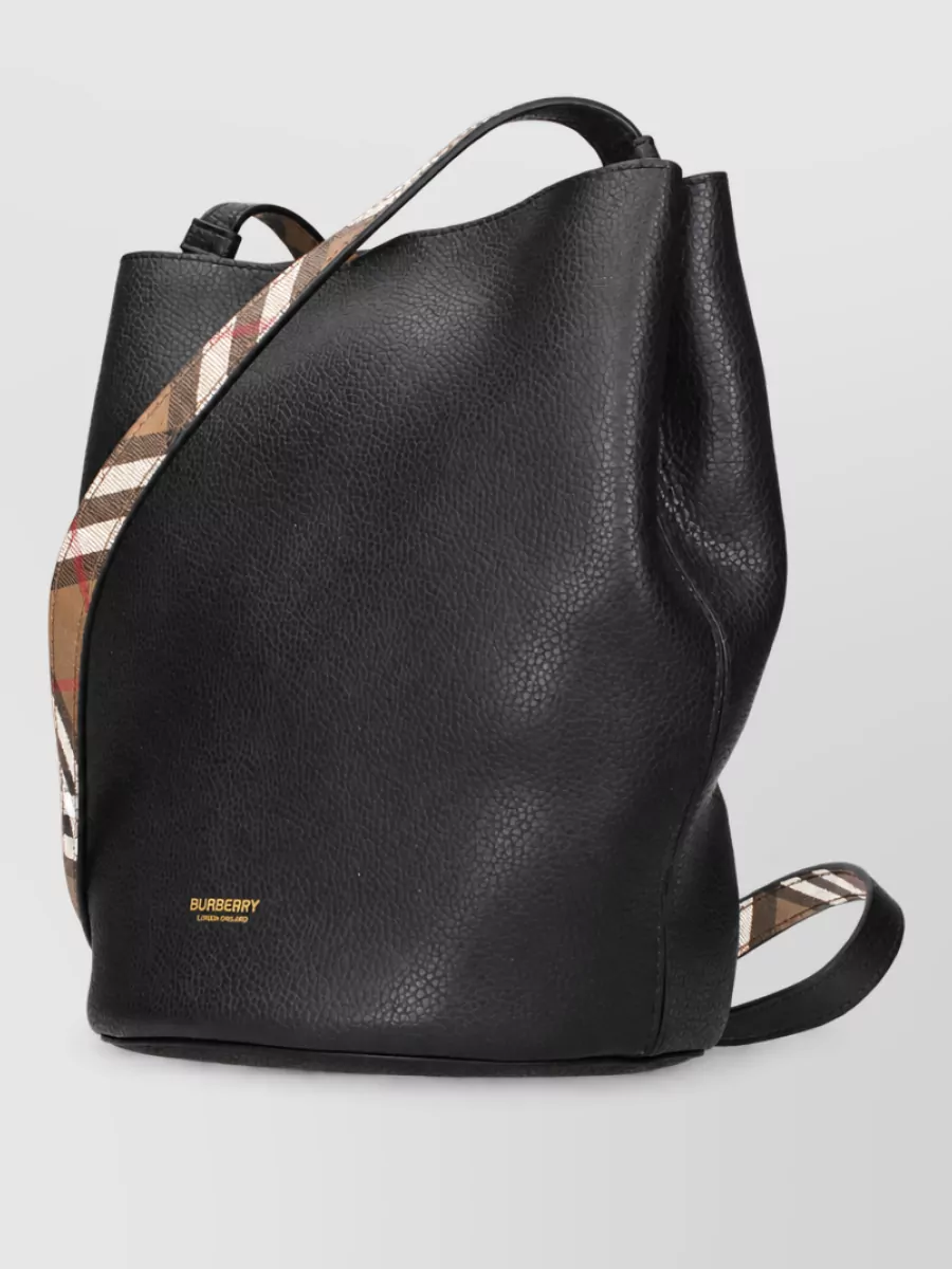 Burberry Leather Bucket Bag