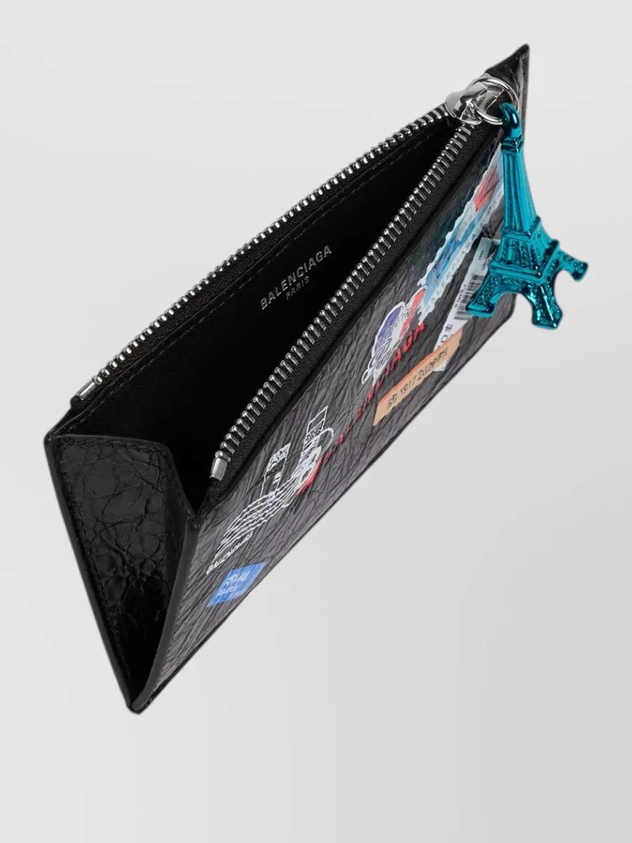 Balenciaga Leather Long Coin And Card Holder Wallet