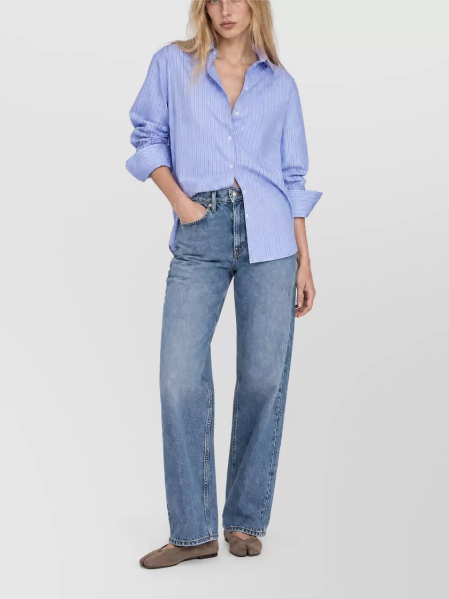 Anine Bing Striped Cotton Shirt