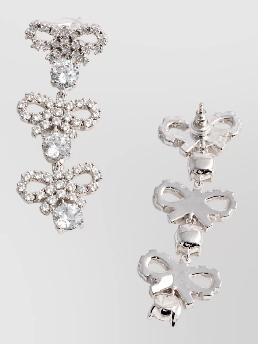 Self-Portrait Crystal-Embellished Earrings