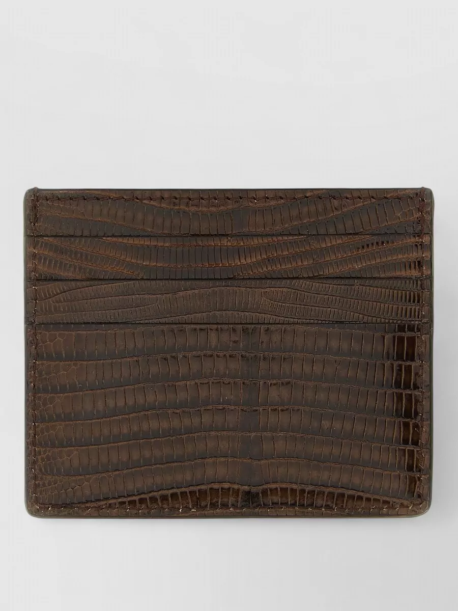 Brunello Cucinelli na leather cardholder