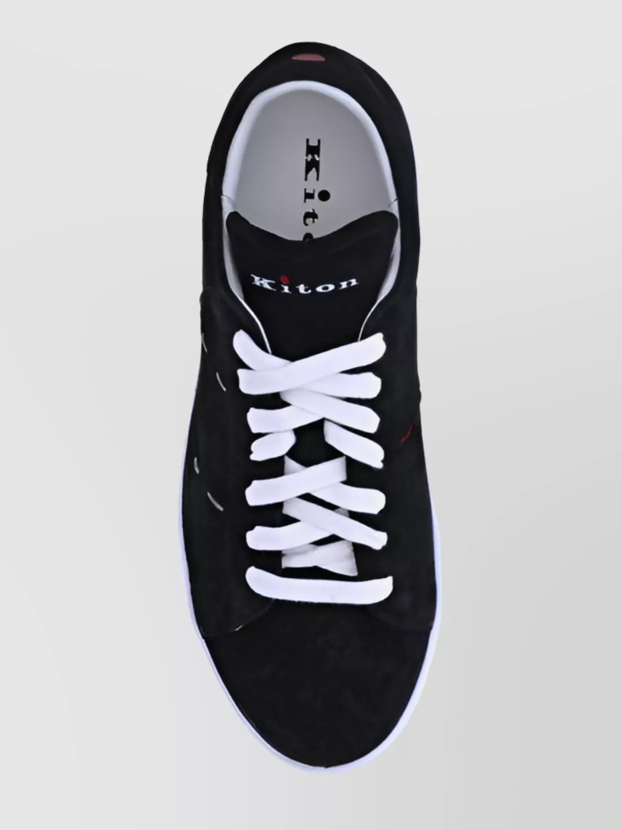 Kiton Handcrafted Leather Sneakers Contrasting Sole