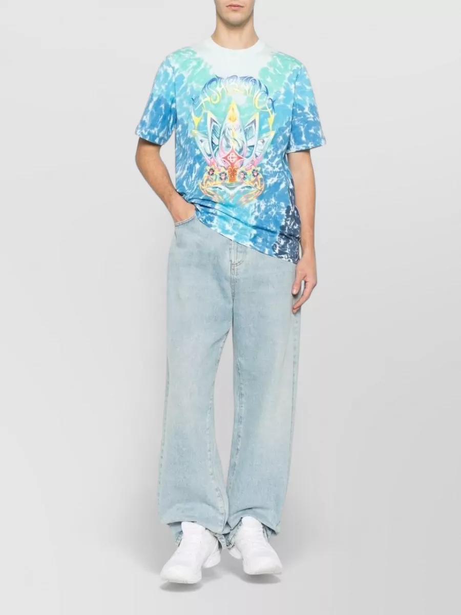 Casablanca Tie-Dye Cotton T-Shirt