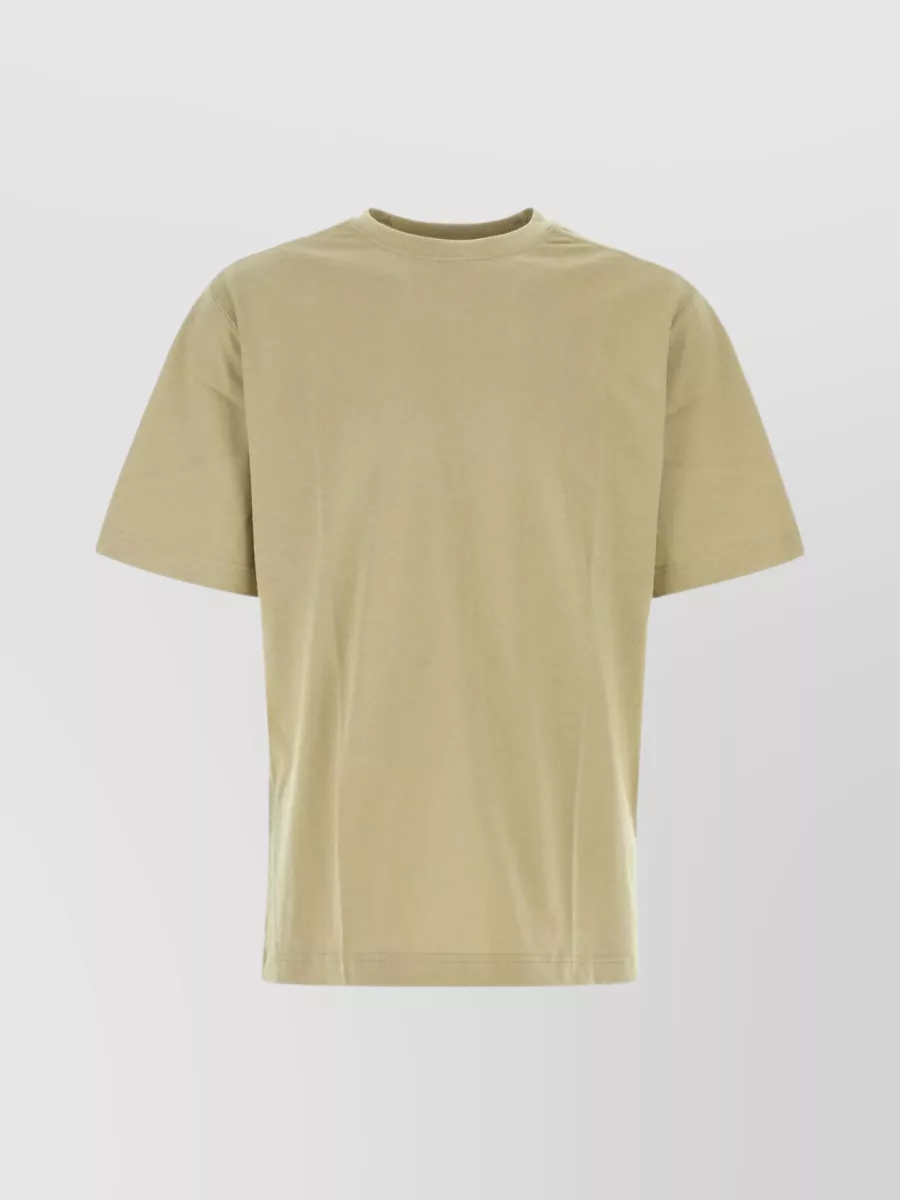 Shop Burberry Relaxed Fit Crew-neck Logo T-shirt In Cream