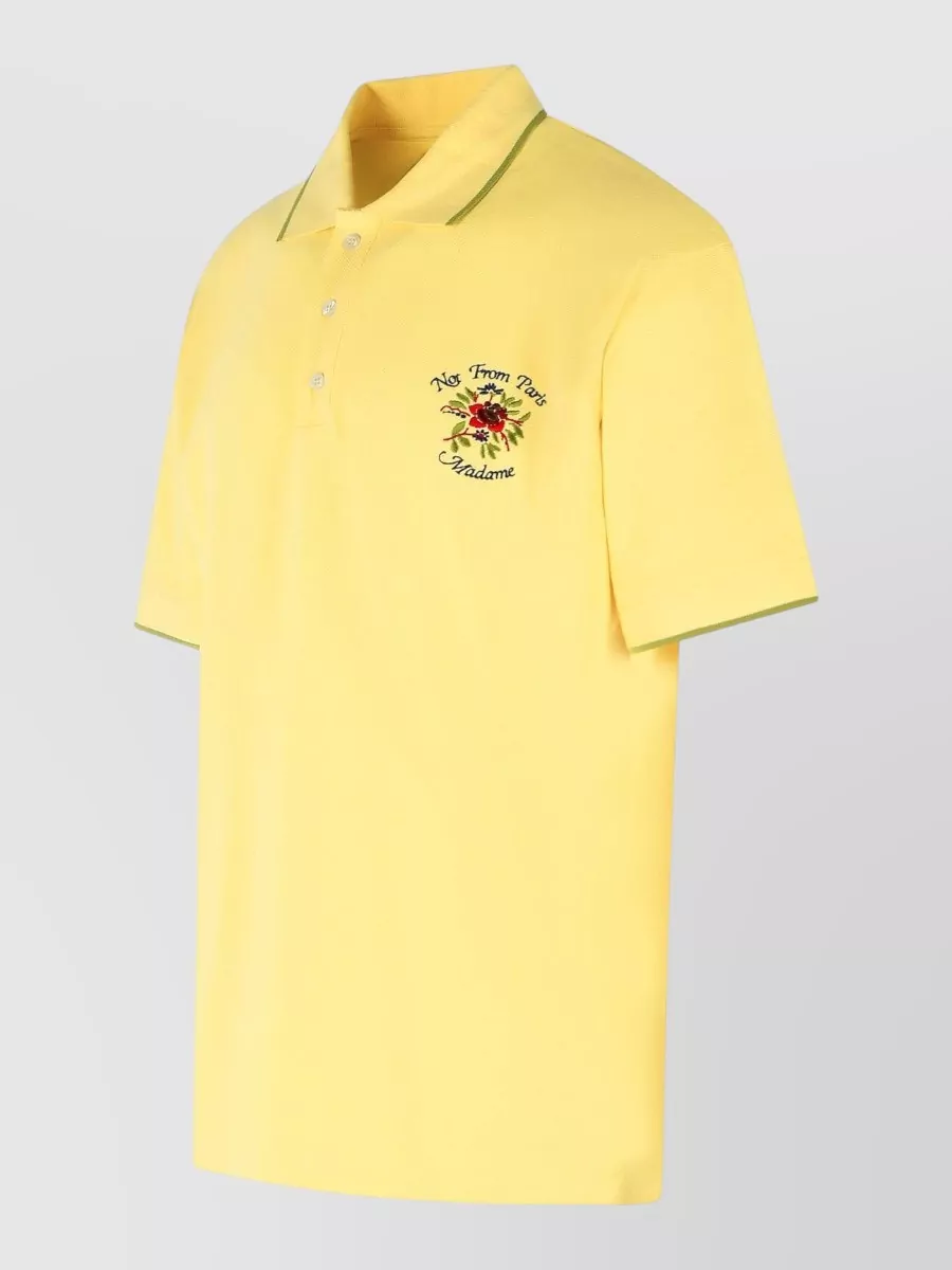 Drôle De Monsieur Cotton Short-Sleeve Polo Shirt