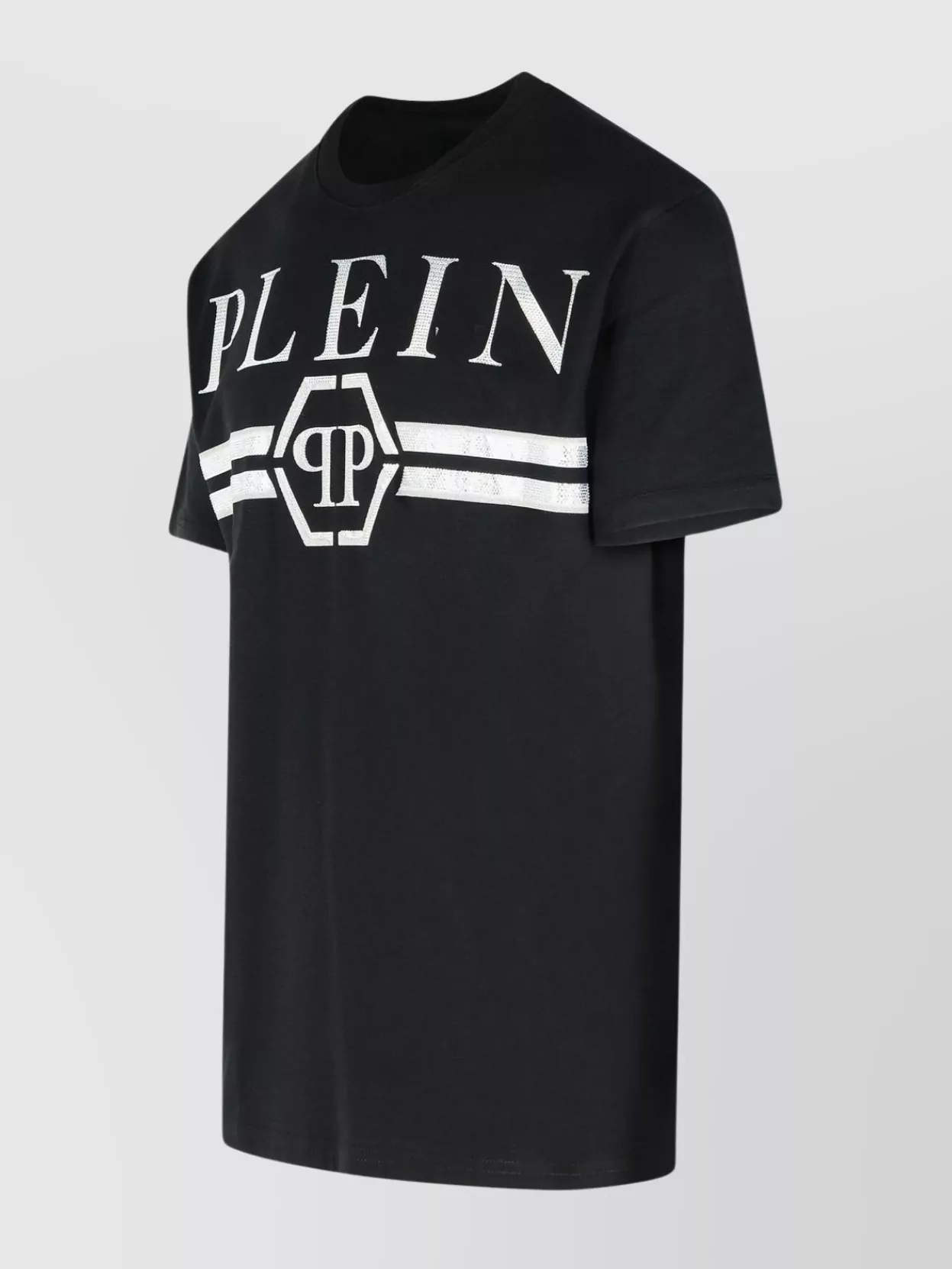 Philipp Plein Crew Neck Graphic Design T-Shirt