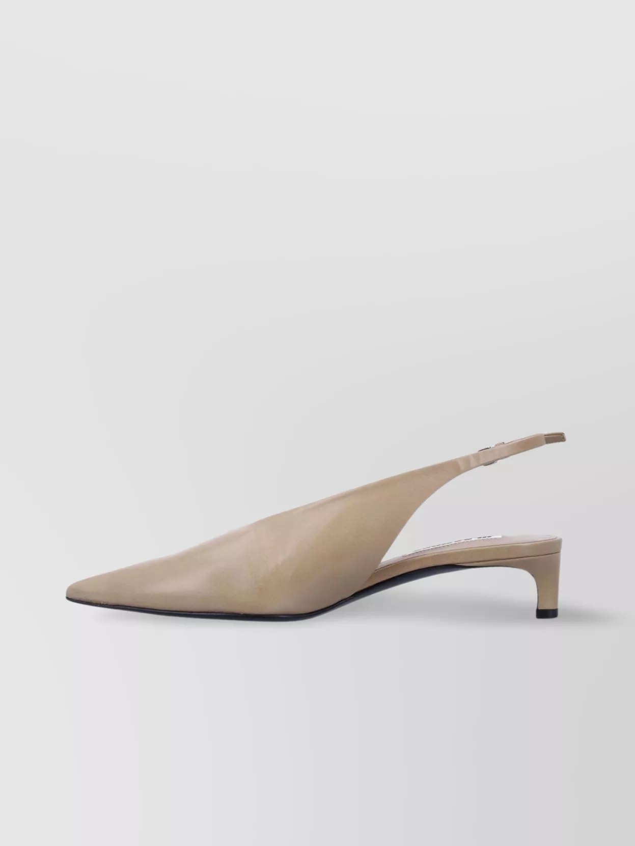 Jil Sander Sling Back Kitten Heel Pointed Toe