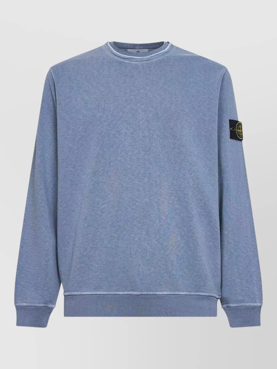 Stone Island brushed cotton crewneck sweatshirt