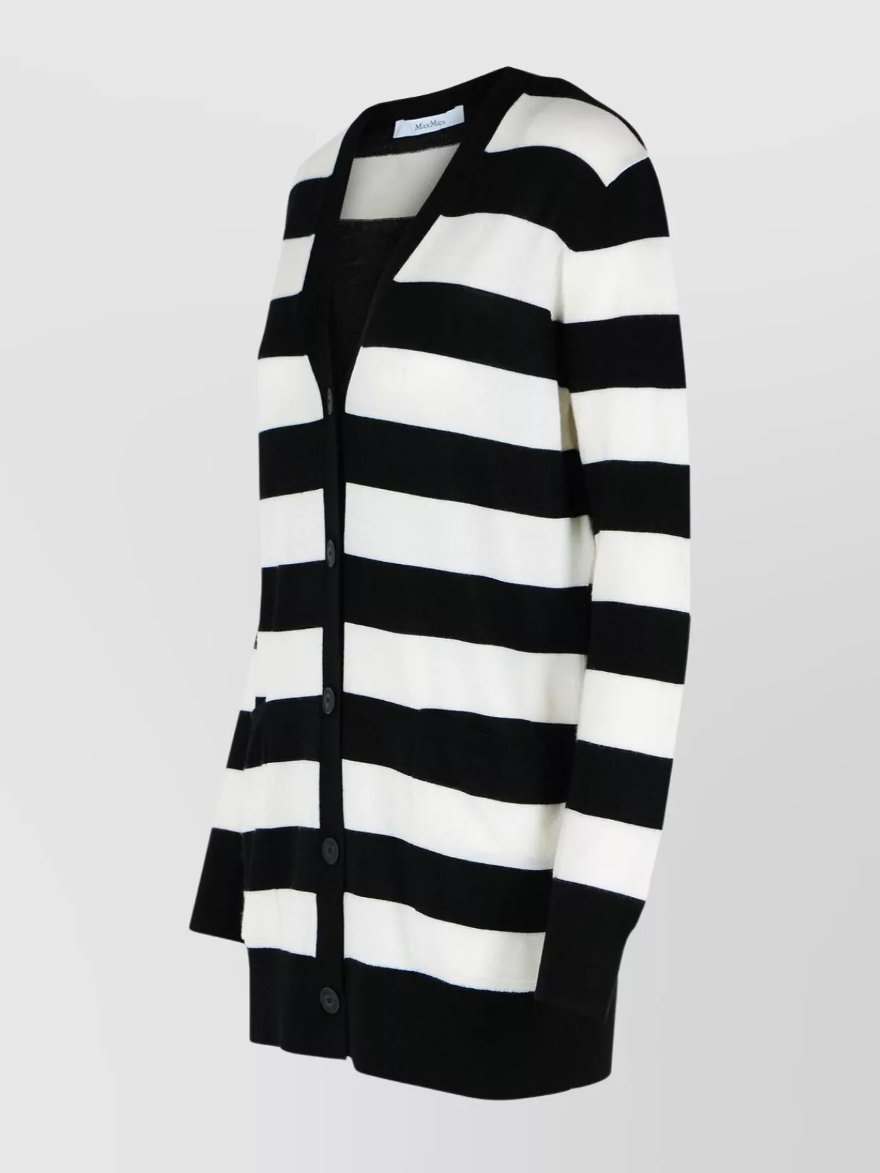 Max Mara 'Fiemme' Two-Tone Wool Cardigan