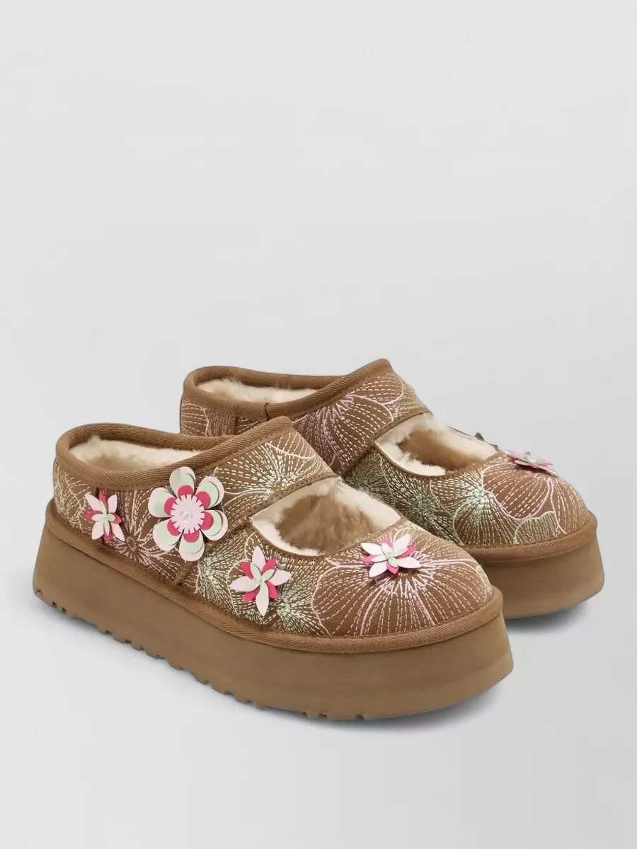 Ugg suede leather mary jane slippers