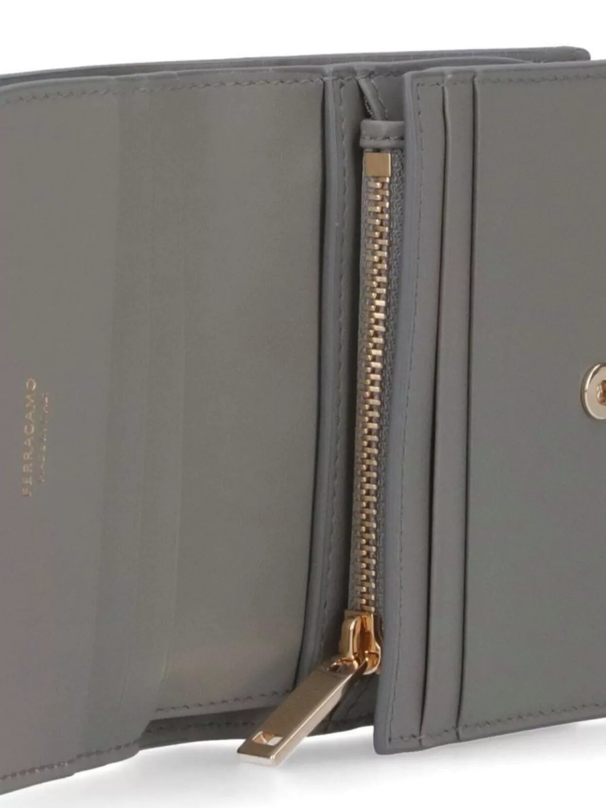 Ferragamo Fold-Over Wallets Gold-Tone Hardware