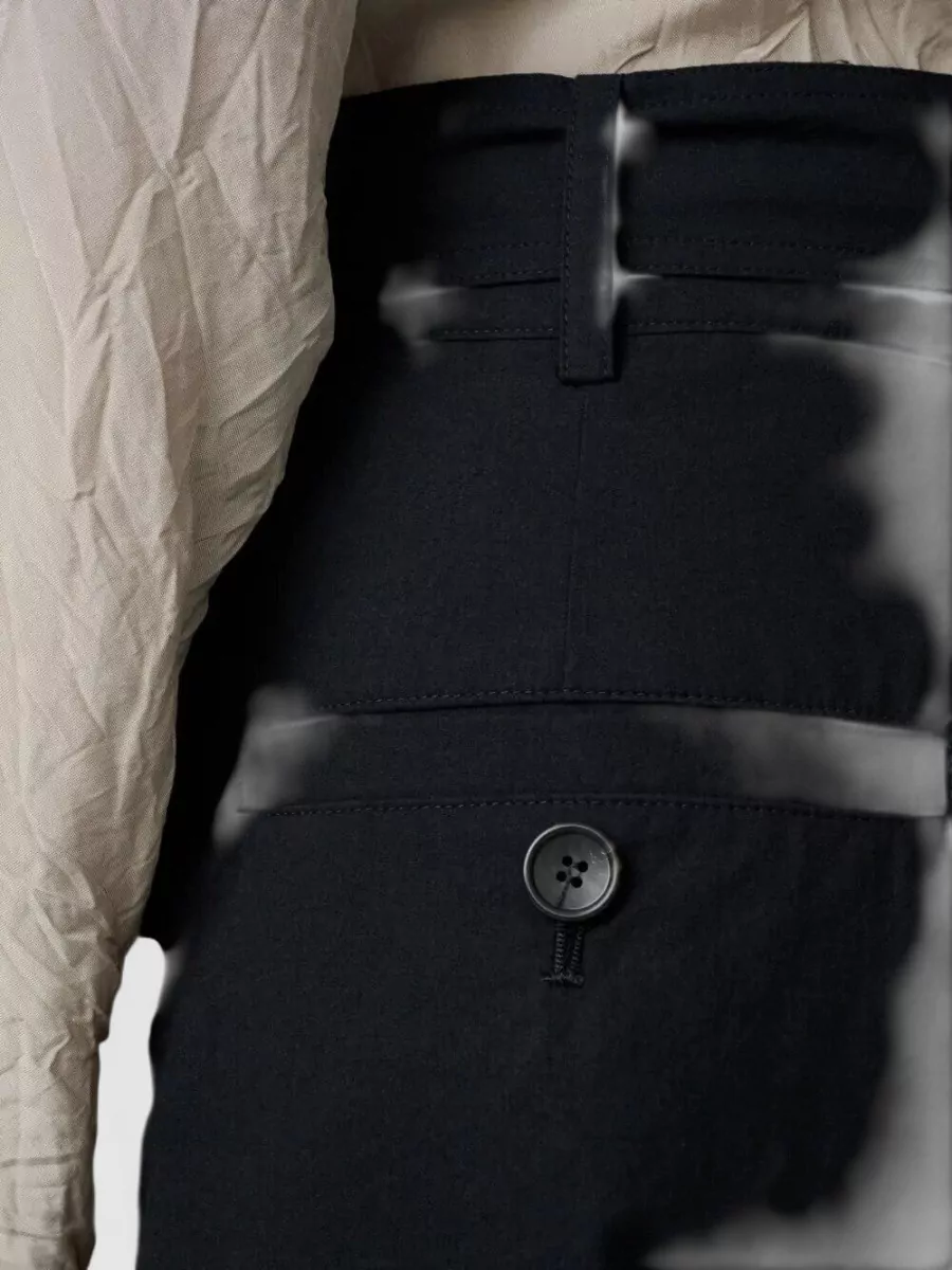 Studio Nicholson Belted Pleated Cropped Trousers