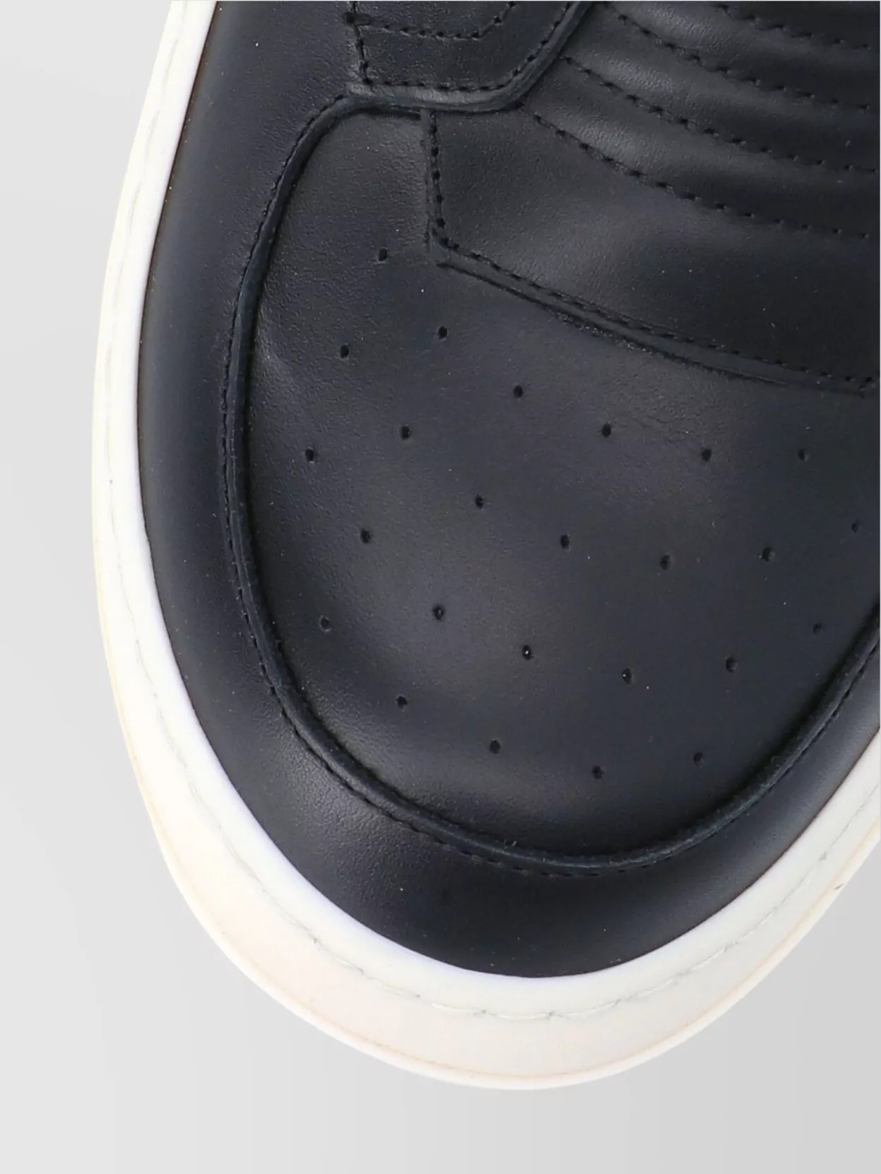 Rick Owens High-top Boots With Contrast Sole And Ribbed Detailing In Black