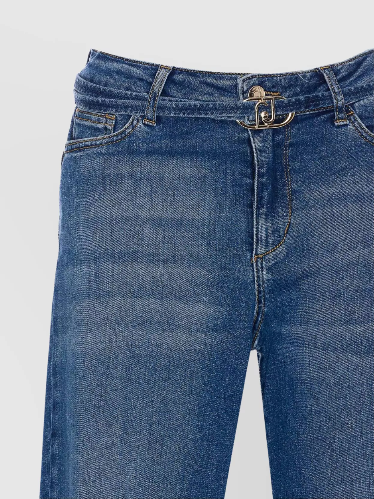 Liu •jo Flared High Waist Denim Jeans Trousers