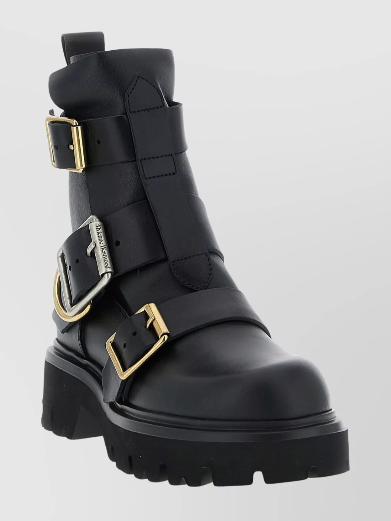 Vivienne Westwood Ankle Boots With Chunky Sole And Pull Tab In Black