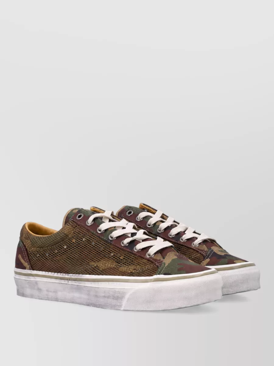 Vans camouflage-print canvas low-top lace-up sneakers