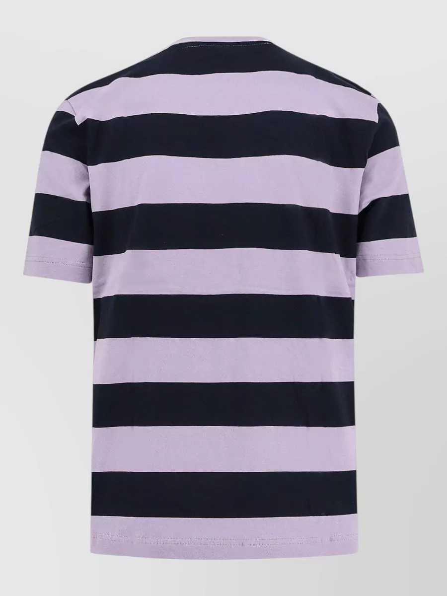 Boss Striped Cotton Regular-Fit Short-Sleeve T-Shirt