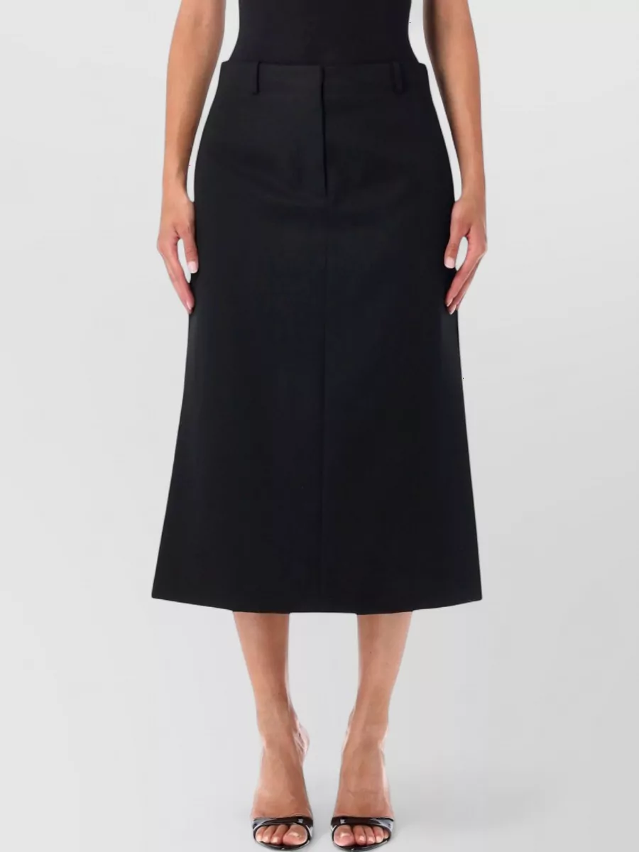 Fendi virgin wool midi skirt
