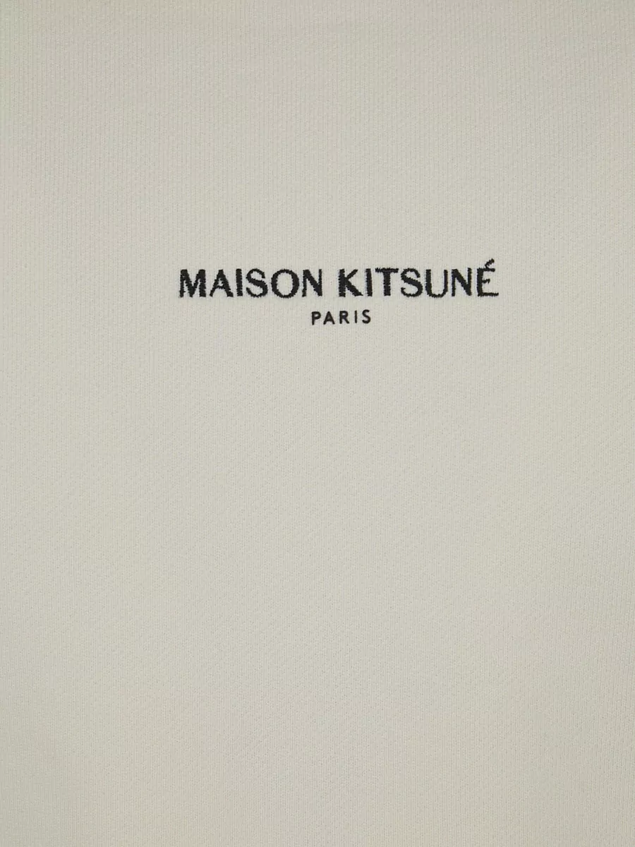 Maison Kitsuné Cotton Logo-Embroidered Sweatshirt