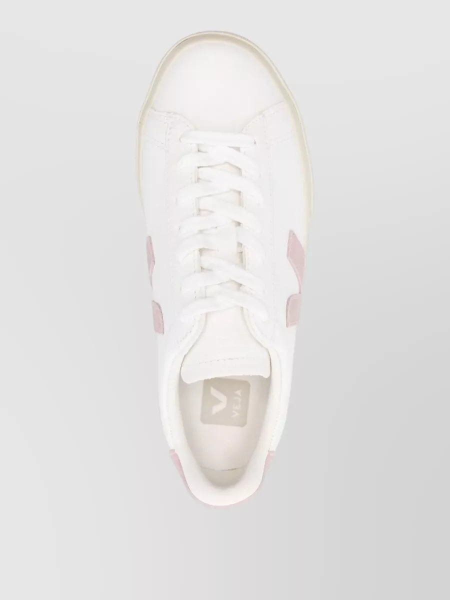 Veja Leather Sneakers Campo Low Top Rubber Sole