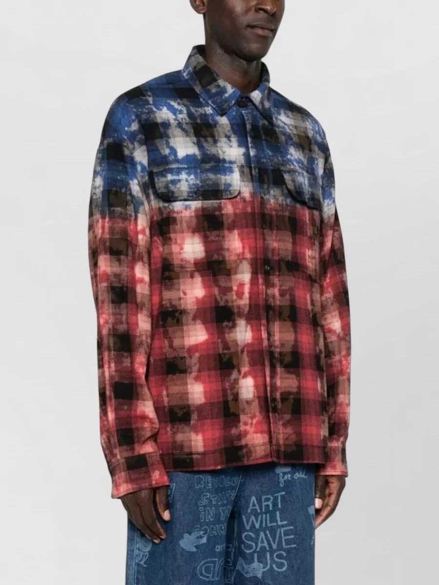 Palm Angels Checked Long-Sleeve Shirt Jacket