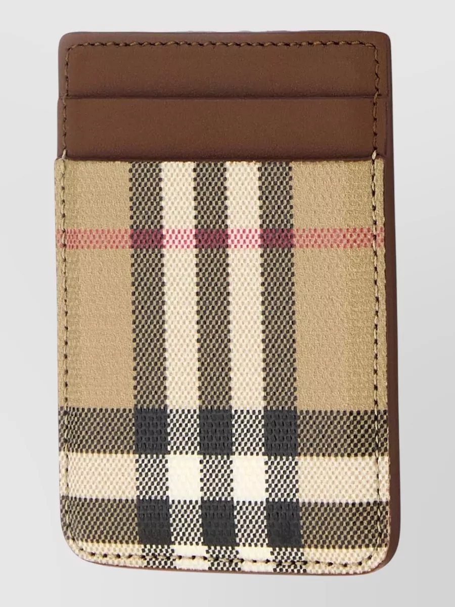 Burberry canvas card holder
