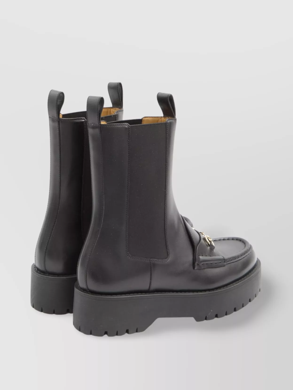 Gucci Horsebit Loafer Lug Sole Boots