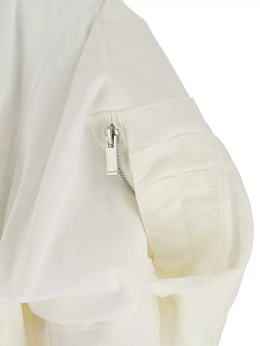 Sacai Asymmetric Bomber Sleeve Shirt