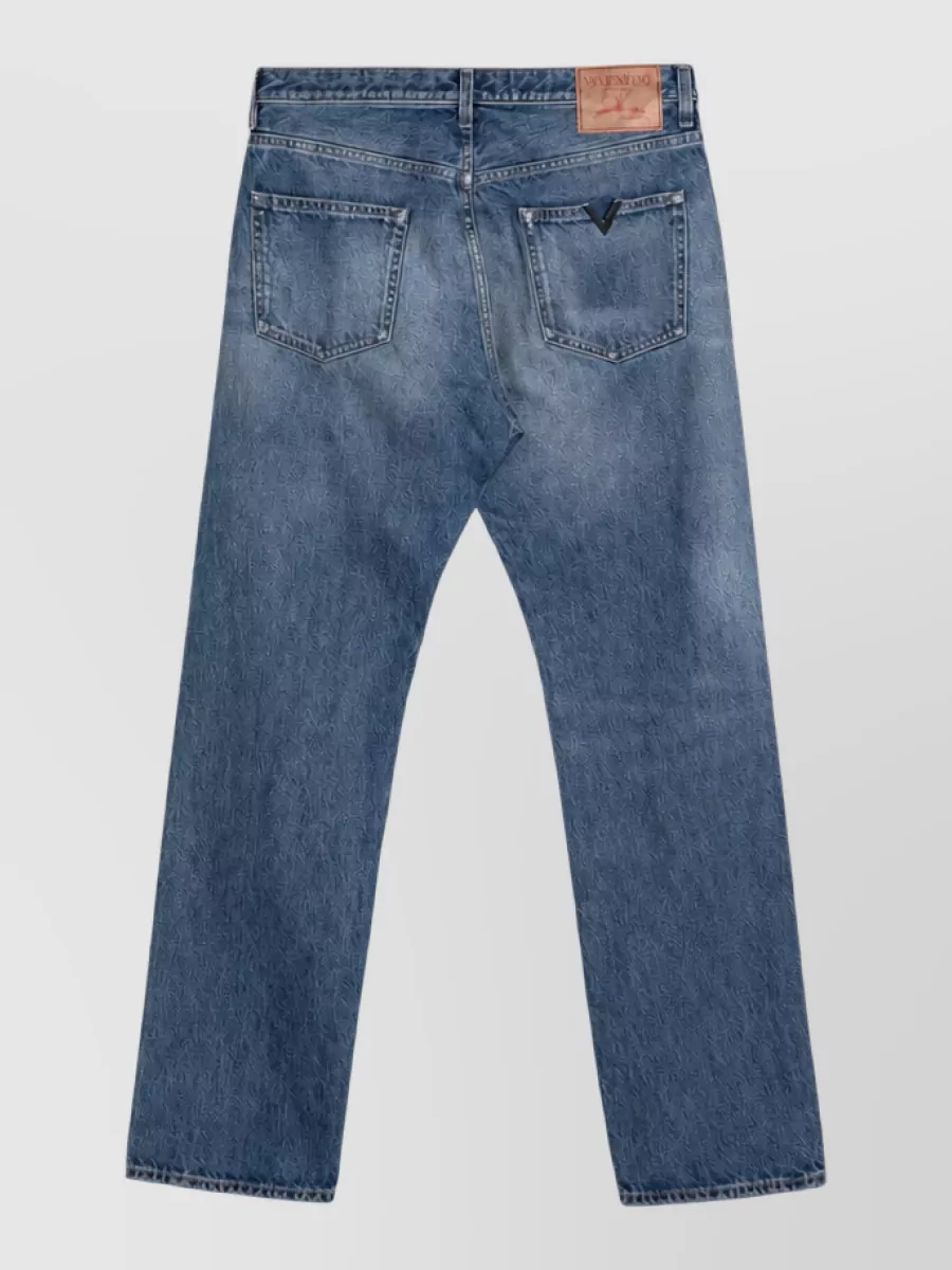 Valentino Denim Straight-Leg Jeans