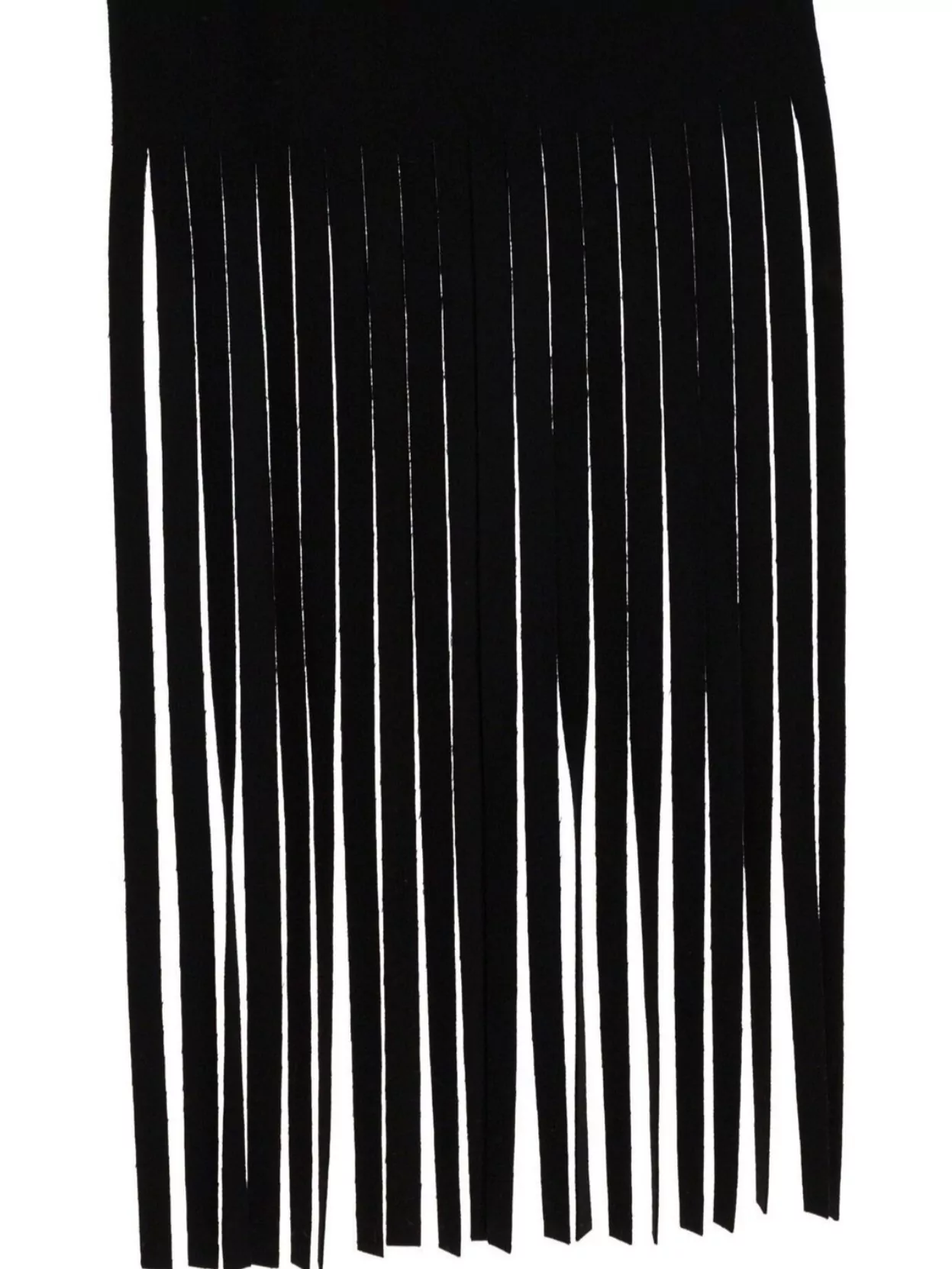 Sportmax Long Rectangular Scarf Featuring Fringe Embellishments
