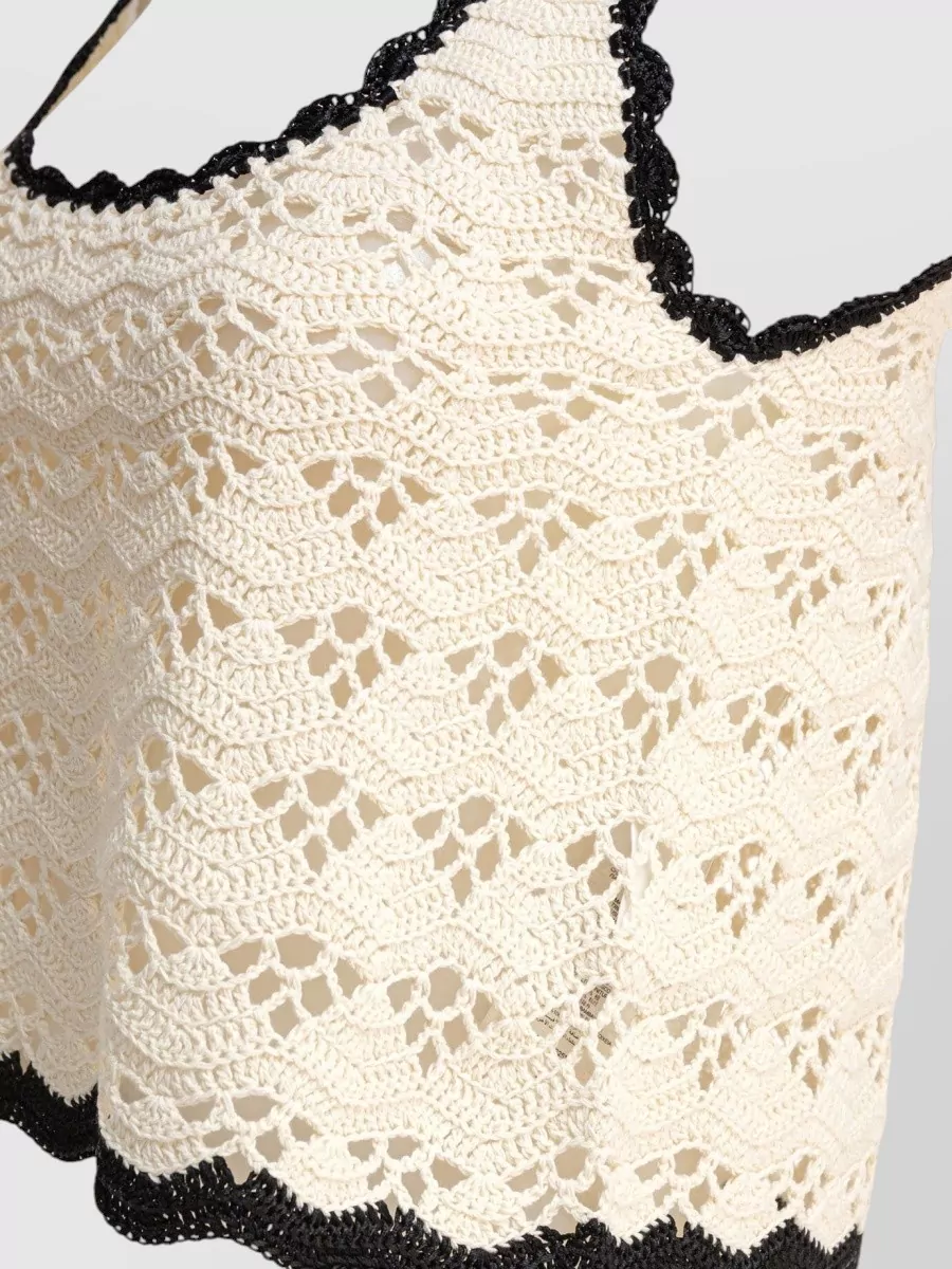 Zimmermann Crochet Scallop Trim Tank Top