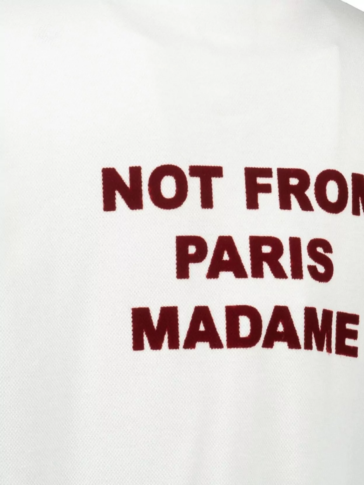 Drôle De Monsieur Crew Neck Cotton T-Shirt