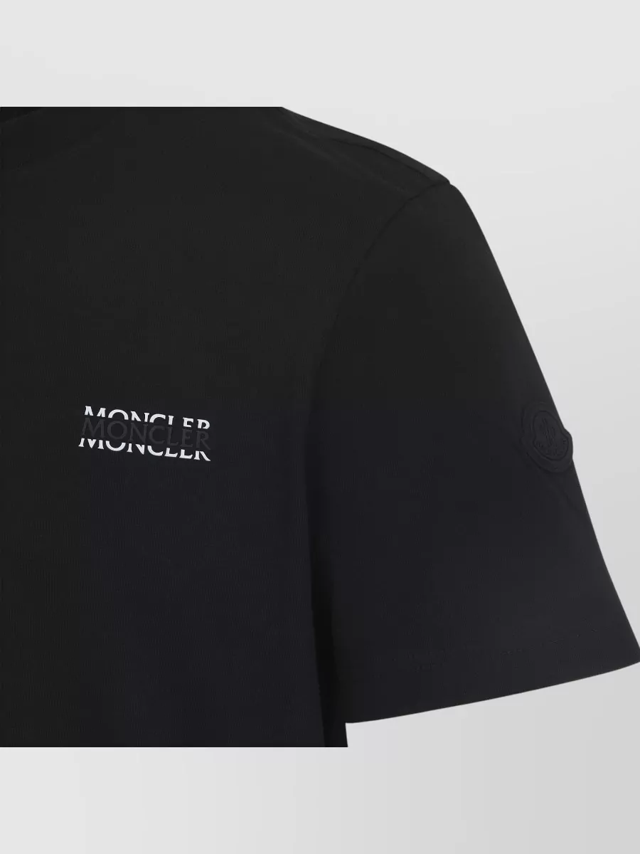 Moncler Short Sleeve Crew Neck Cotton T-Shirt