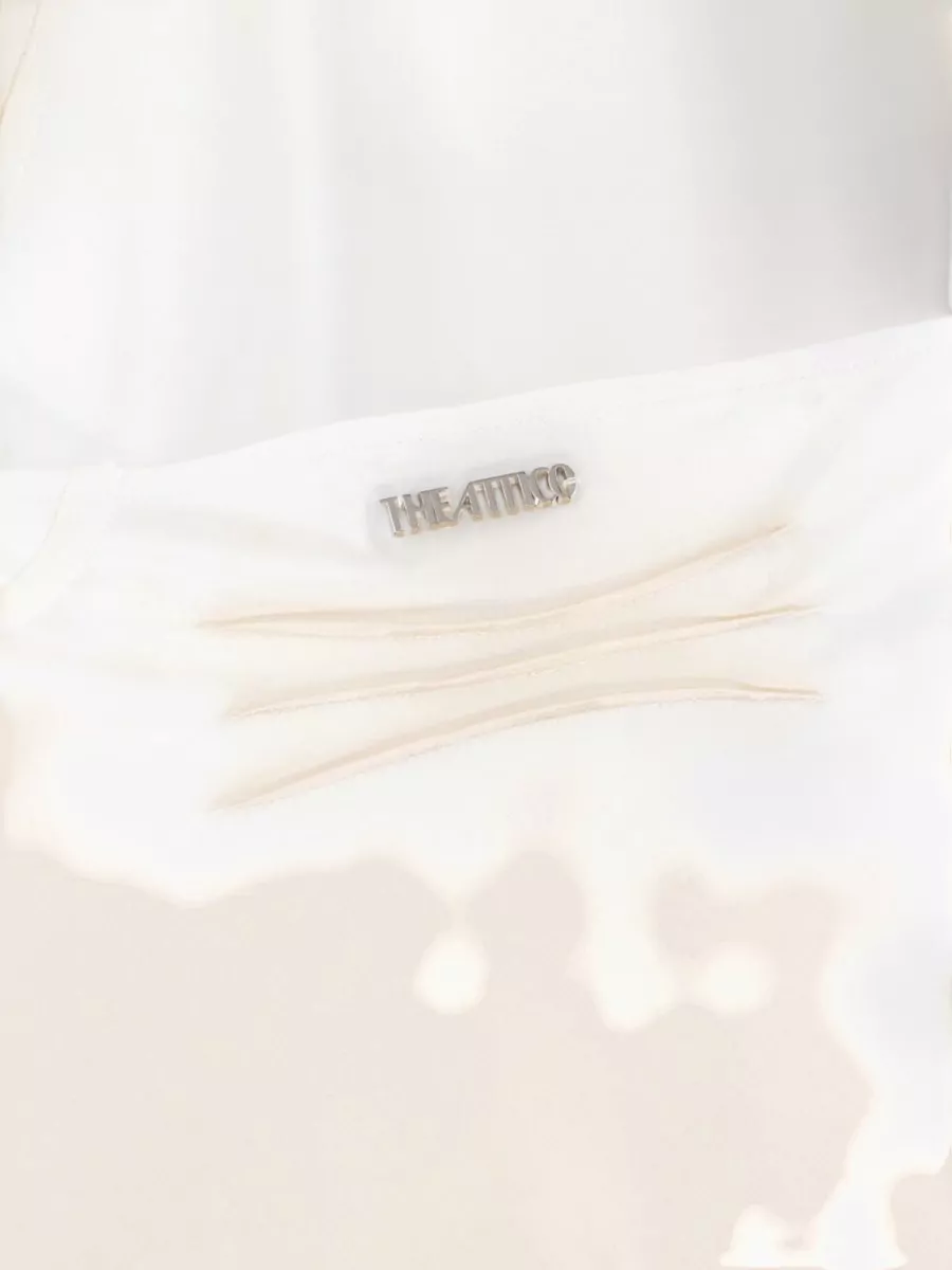 The Attico Viscose Midi Wrap Skirt