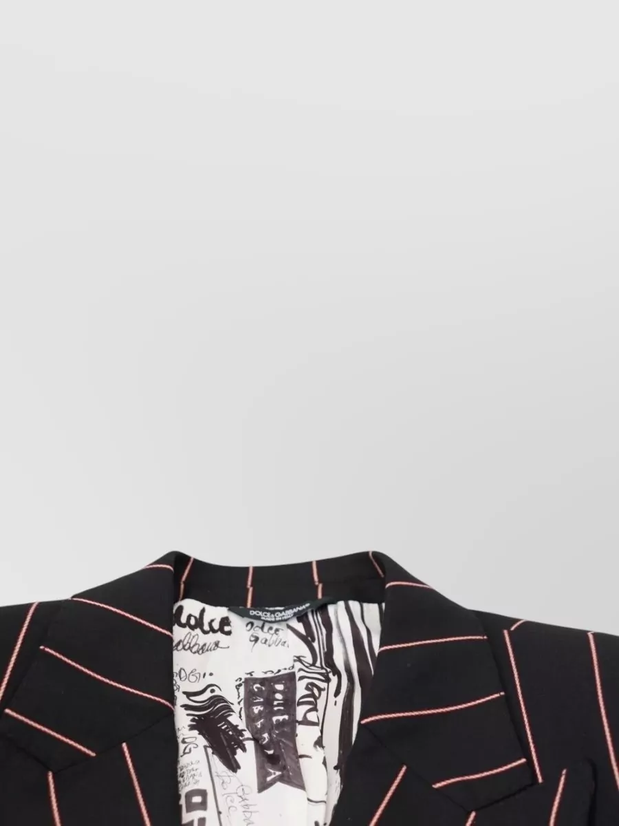 Dolce&Gabbana Striped Double Breasted Blazer