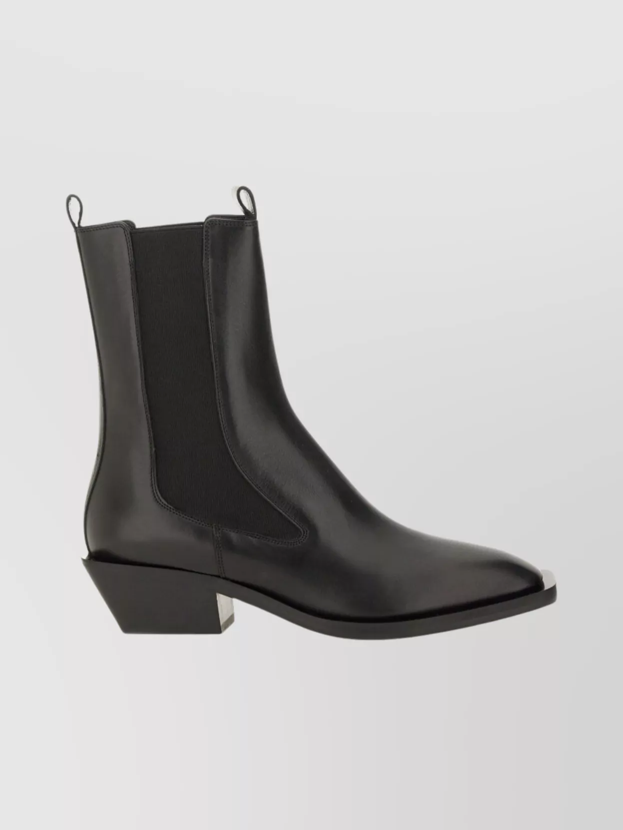 Aeyde Ankle Boots With Block Heel And Elastic Panels