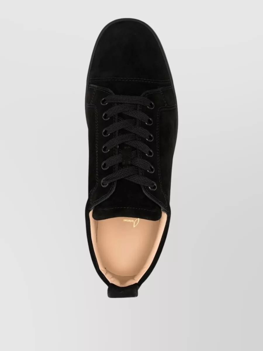 Christian Louboutin Suede Leather Lace-Up Sneakers