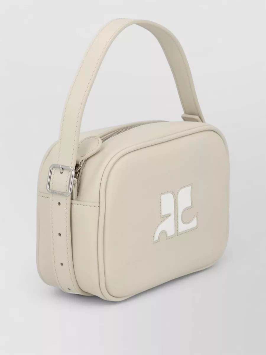 Courrèges Shoulder Bag Adjustable Strap Rectangular Shape