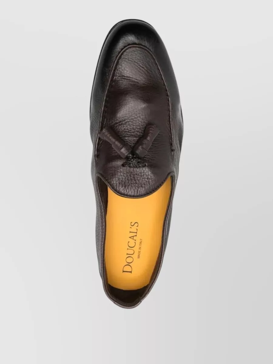 Doucal's Leather Tassel Loafers
