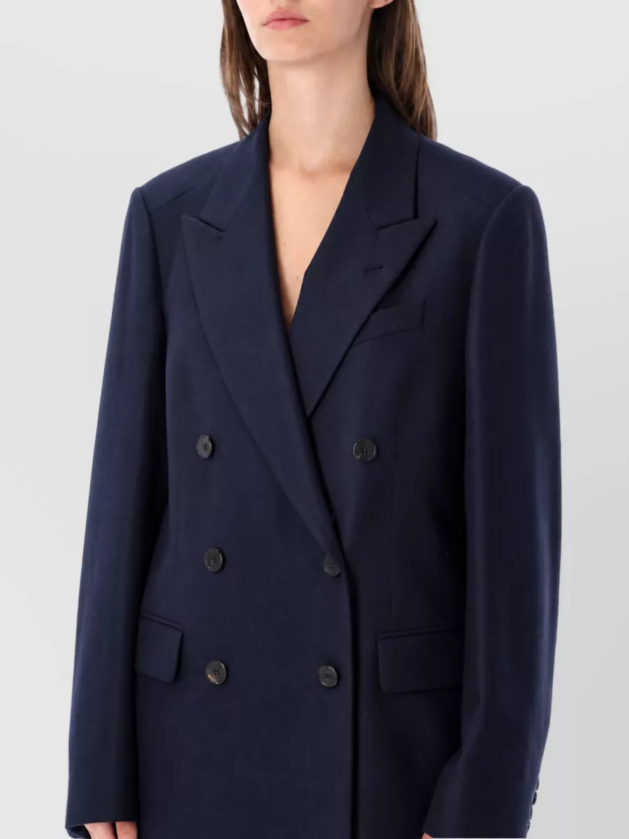Dries Van Noten Wool Double Breasted Coat
