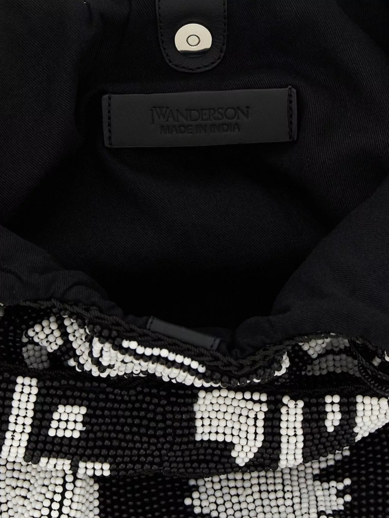 Jw Anderson Mini Shopping Bag Beaded Design