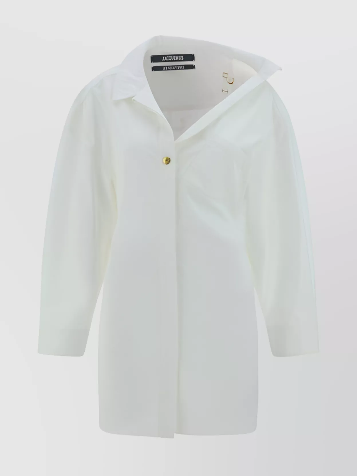 Jacquemus Shirt Dress Belted Waist In White