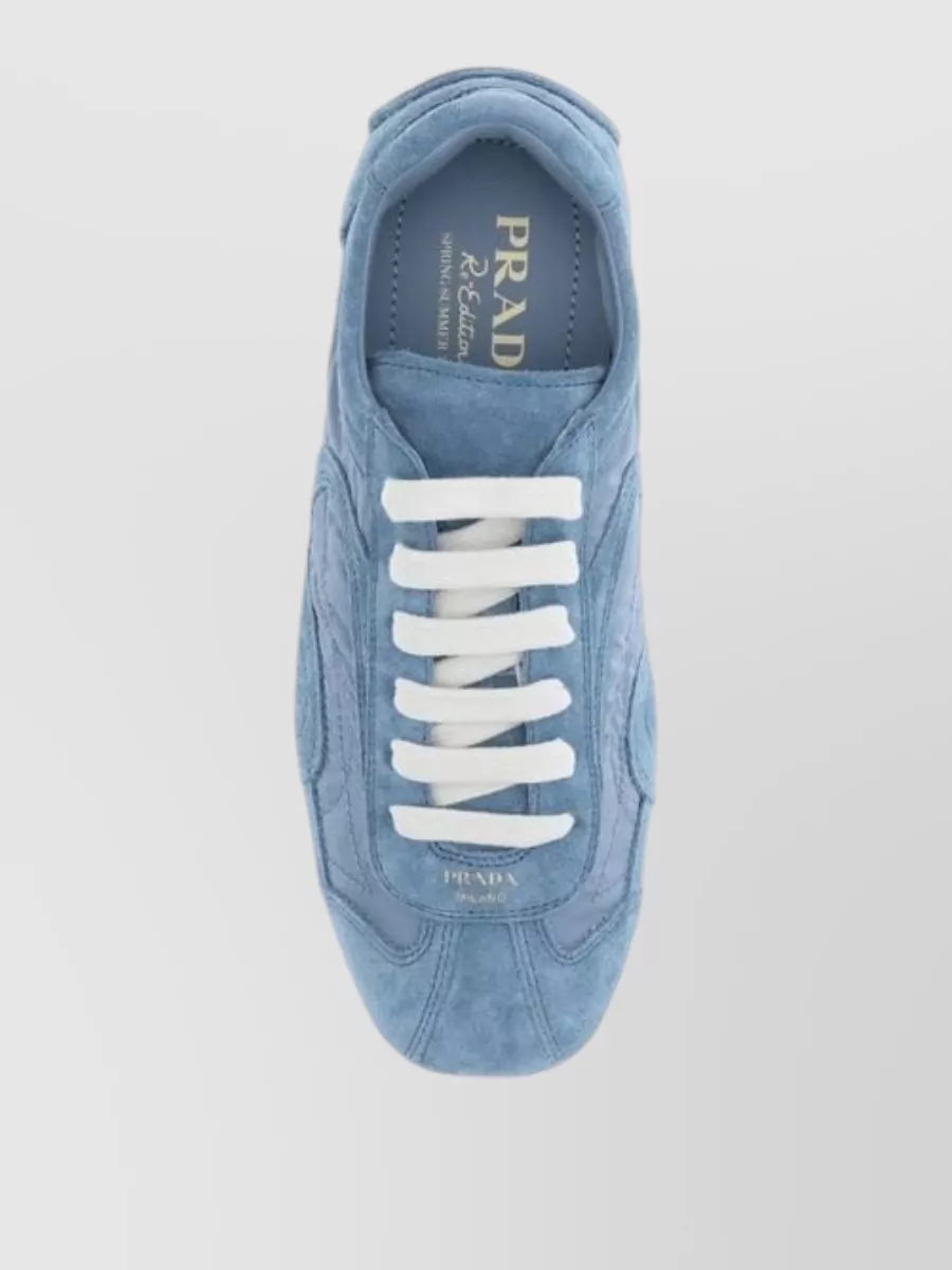 Prada Leather Low-Top Sneakers