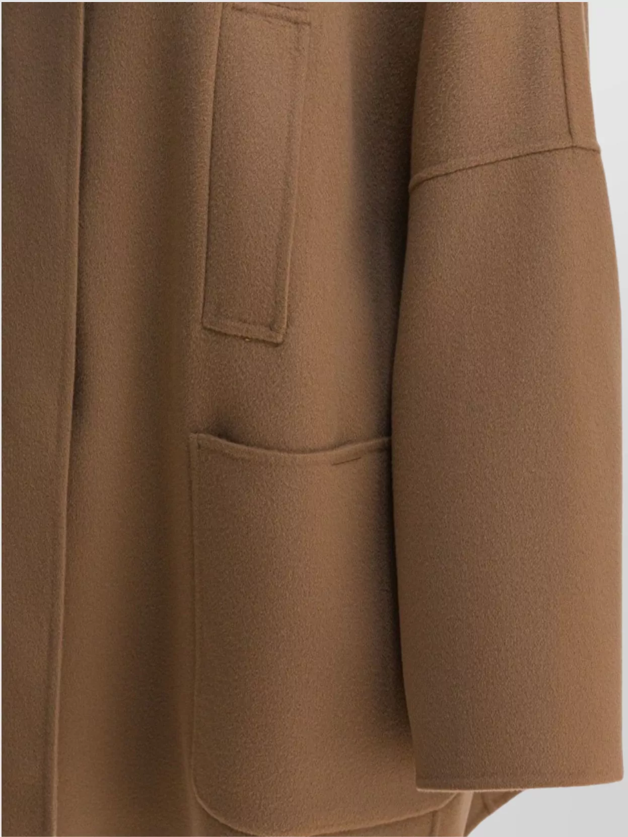 S Max Mara Oversized Coat With High Collar And Pockets