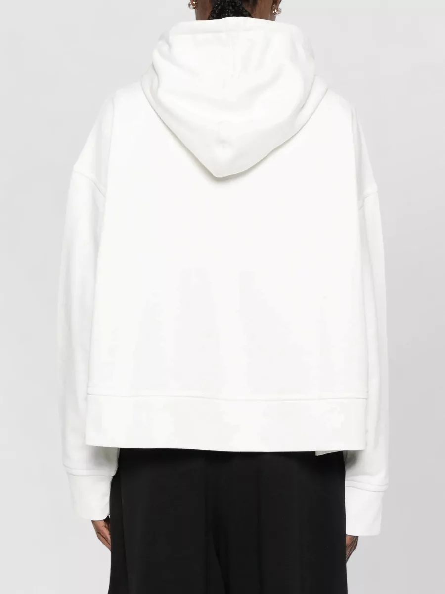 Sportmax Ribbed Logo-Print Hoodie