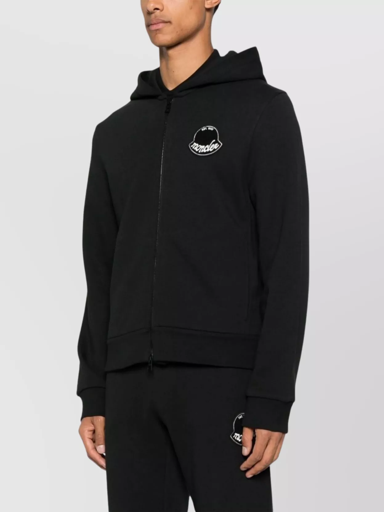 Moncler Hooded Long Sleeve Ribbed Cuffs Cardigan