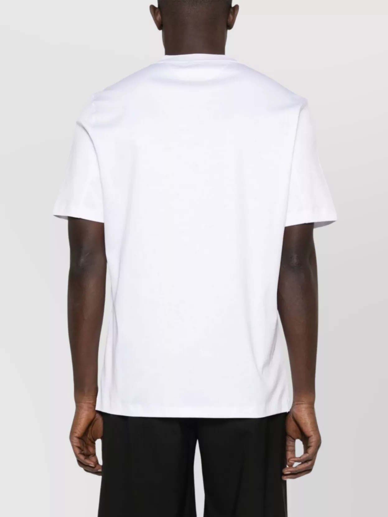 Brunello Cucinelli Men Cotton Jersey Crew-neck T-shirt With Logo And Faux-layering In White