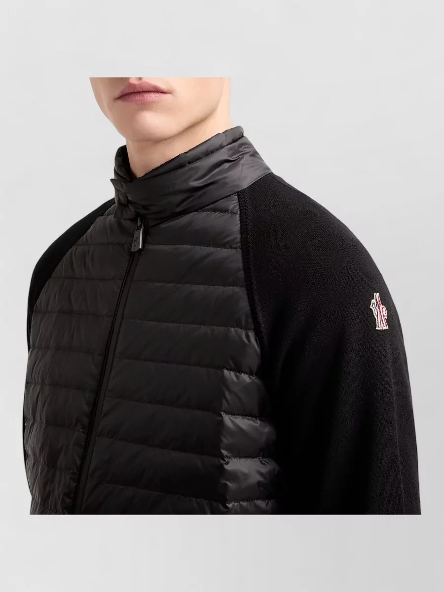 Moncler Down Padded Zip-Up Cardigan